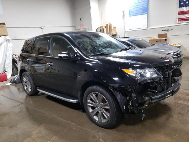 2HNYD2H65CH526890 - 2012 ACURA MDX ADVANCE BLACK photo 4