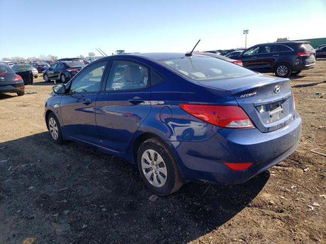 KMHCT4AE5FU804040 - 2015 HYUNDAI ACCENT GLS BLUE photo 2