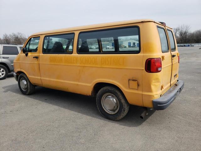 2B7JB31Z3VK595154 - 1997 DODGE RAM VAN B3500 YELLOW photo 2