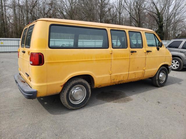 2B7JB31Z3VK595154 - 1997 DODGE RAM VAN B3500 YELLOW photo 3