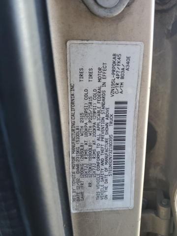 5TEGN92N73Z190395 - 2003 TOYOTA TACOMA DOUBLE CAB PRERUNNER TAN photo 12