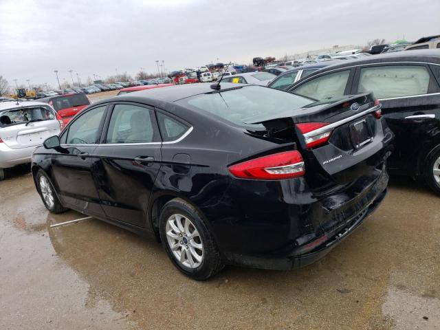 3FA6P0G70HR398417 - 2017 FORD FUSION S BLACK photo 2