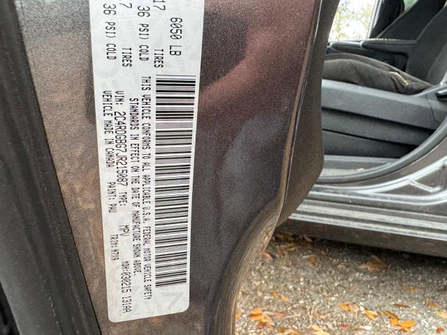 2C4RDGBG7JR215087 - 2018 DODGE GRAND CARA SE GRAY photo 10