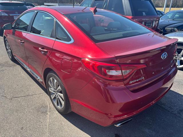 5NPE34AF7FH095126 - 2015 HYUNDAI SONATA SPORT RED photo 3