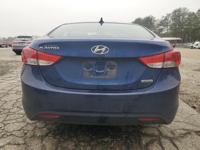 KMHDH4AE8DU750221 - 2013 HYUNDAI ELANTRA GLS BLUE photo 6