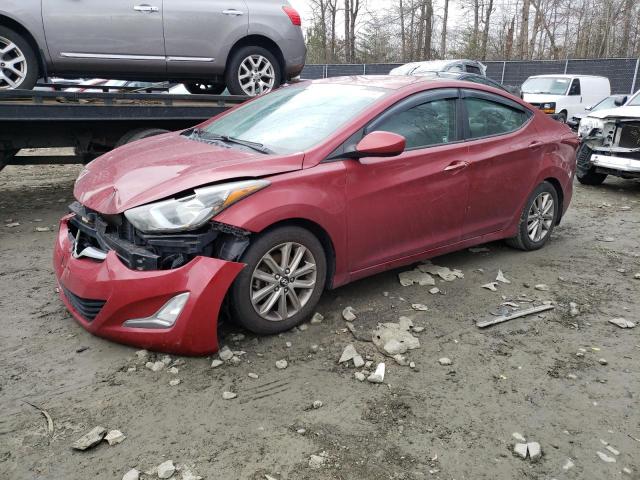 5NPDH4AE0EH473239 - 2014 HYUNDAI ELANTRA SE RED photo 1