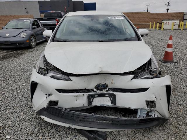 JTDKARFU0K3081152 - 2019 TOYOTA PRIUS WHITE photo 5