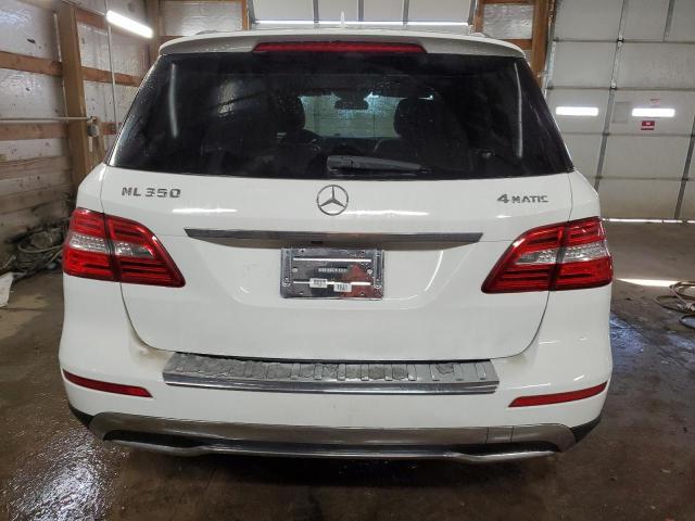 4JGDA5HBXFA464011 - 2015 MERCEDES-BENZ ML 350 4MATIC WHITE photo 6
