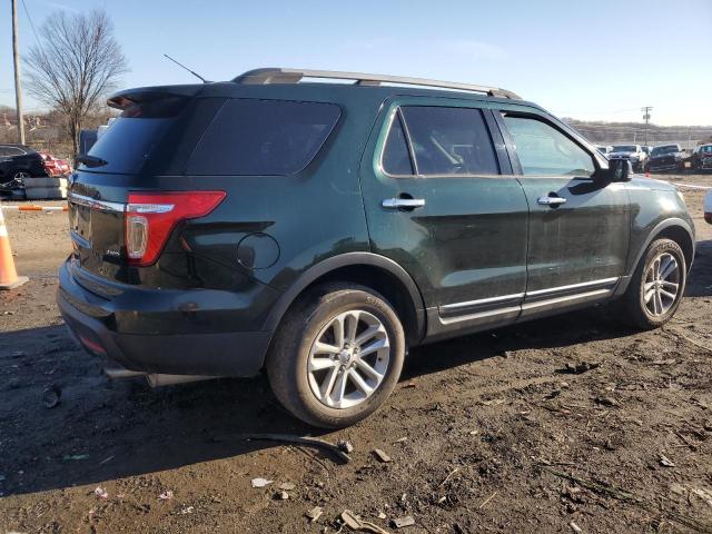 1FM5K8D82DGB81173 - 2013 FORD EXPLORER XLT GREEN photo 3