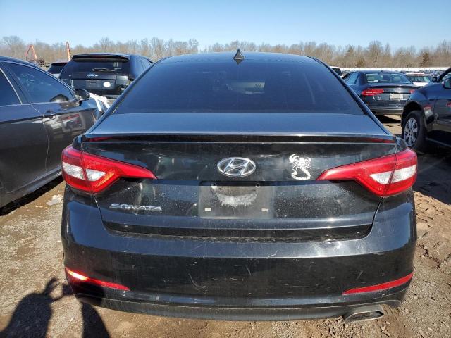 5NPE24AF4HH462716 - 2017 HYUNDAI SONATA SE BLACK photo 6