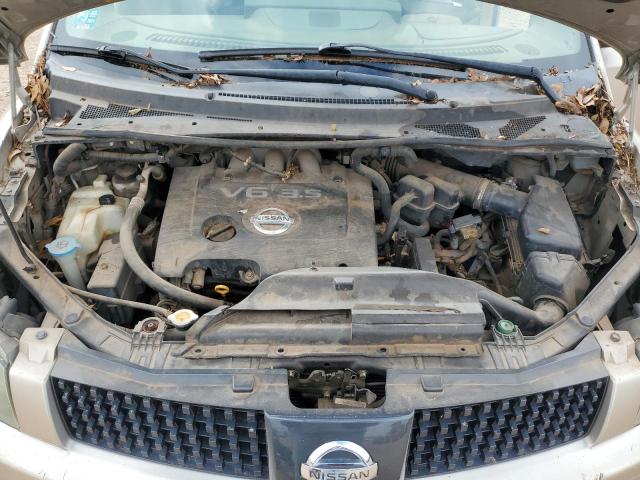 5N1BV28U45N132858 - 2005 NISSAN QUEST S CREAM photo 11