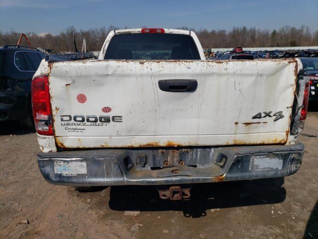 3D7KU26D53G755265 - 2003 DODGE RAM 2500 ST WHITE photo 6