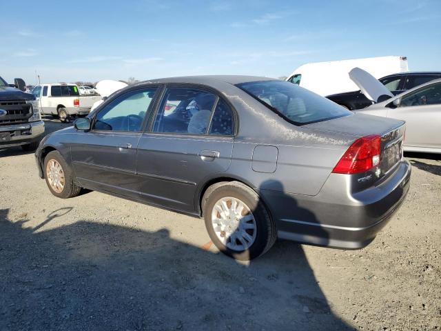 2HGES16524H627195 - 2004 HONDA CIVIC LX GRAY photo 2