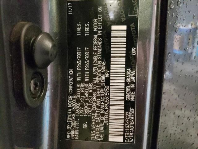 JTEBU5JR9J5515960 - 2018 TOYOTA 4RUNNER SR5/SR5 PREMIUM 石墨色 照片 13