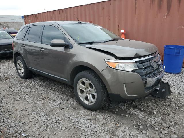 2FMDK3JC6EBB16441 - 2014 FORD EDGE SEL BROWN photo 4