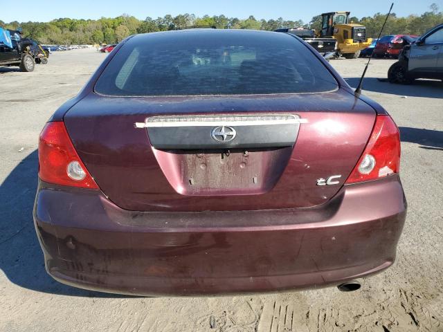 JTKDE167570200050 - 2007 TOYOTA SCION TC BURGUNDY photo 6