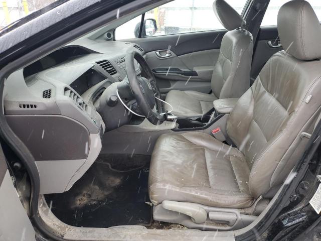 19XFB2F92CE035625 - 2012 HONDA CIVIC EXL BLACK photo 7