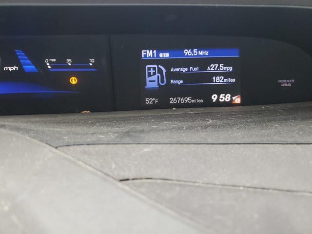 19XFB2F92CE035625 - 2012 HONDA CIVIC EXL BLACK photo 9