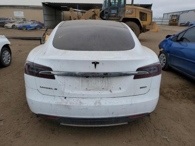 5YJSA1H25FF093240 - 2015 TESLA MODEL S 85D WHITE photo 6