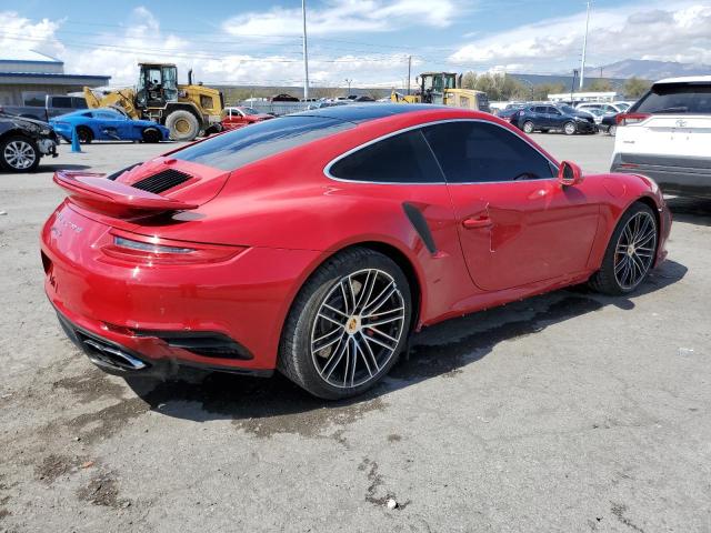 WP0AD2A91HS167310 - 2017 PORSCHE 911 TURBO RED photo 3