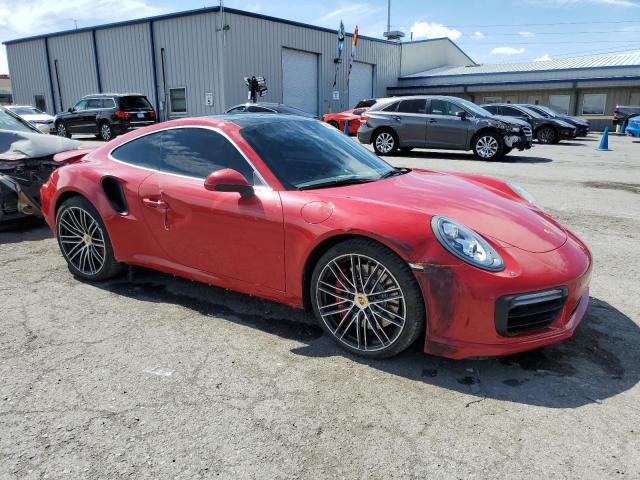 WP0AD2A91HS167310 - 2017 PORSCHE 911 TURBO RED photo 4