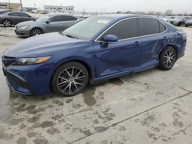 4T1G11AK4PU131321 - 2023 TOYOTA CAMRY SE NIGHT SHADE BLUE photo 1