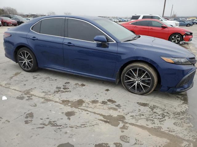 4T1G11AK4PU131321 - 2023 TOYOTA CAMRY SE NIGHT SHADE BLUE photo 4