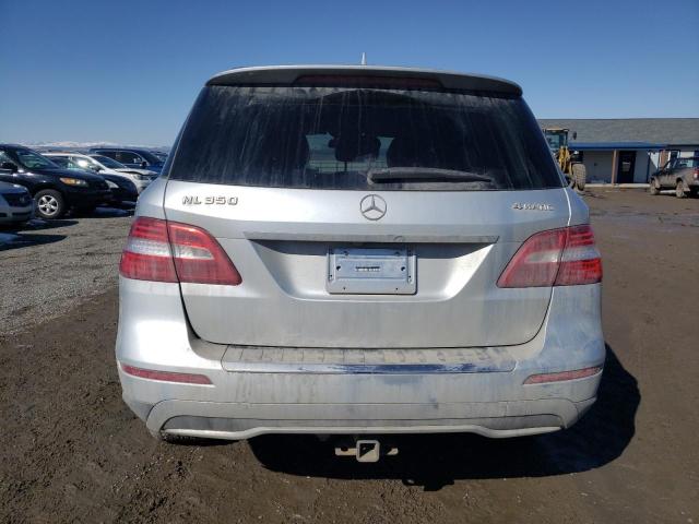 4JGDA5HB1CA038574 - 2012 MERCEDES-BENZ ML 350 4MATIC SILVER photo 6