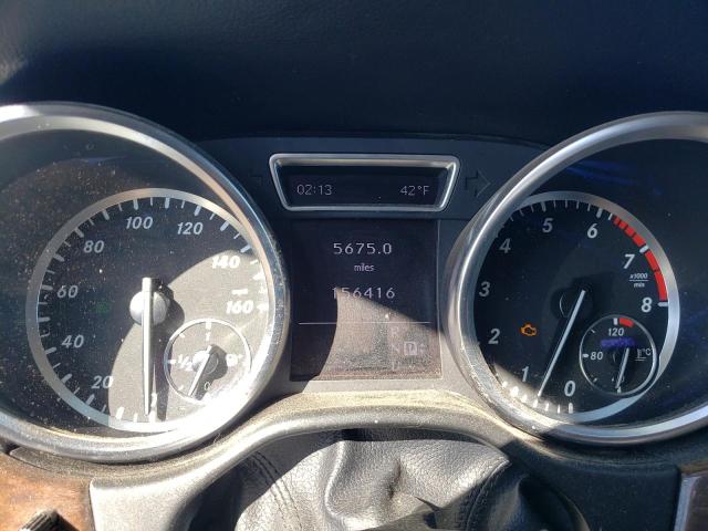 4JGDA5HB1CA038574 - 2012 MERCEDES-BENZ ML 350 4MATIC SILVER photo 9