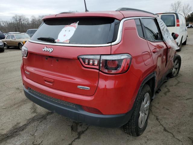 3C4NJDBB6JT391121 - 2018 JEEP COMPASS LATITUDE RED photo 3