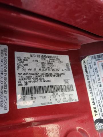 5LMFU28516LJ23042 - 2006 LINCOLN NAVIGATOR 红色 照片 10