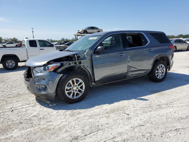 1GNERFKWXKJ223957 - 2019 CHEVROLET TRAVERSE LS GRAY photo 1