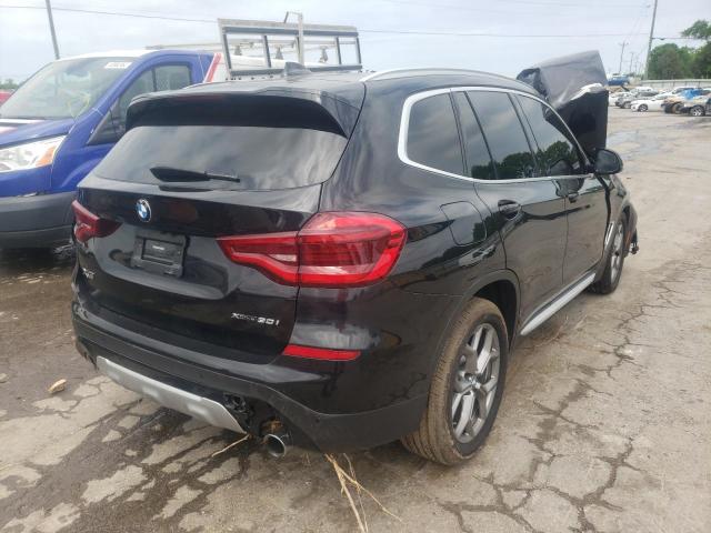 5UXTY5C04L9C51331 - 2020 BMW X3 XDRIVE30I BLACK photo 4