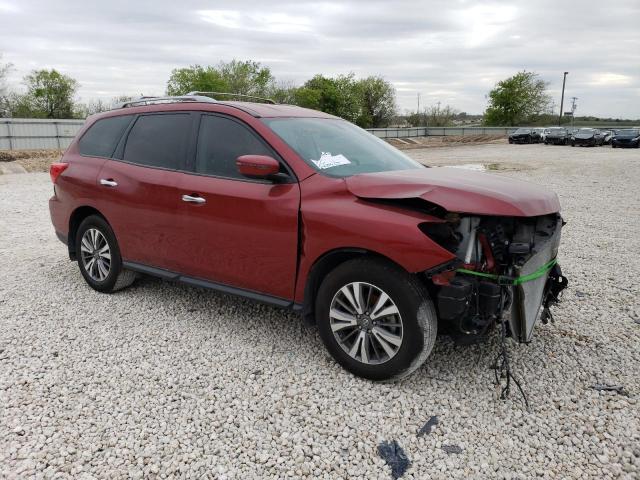 5N1DR2MN0HC908835 - 2017 NISSAN PATHFINDER S 勃艮第红 照片 4