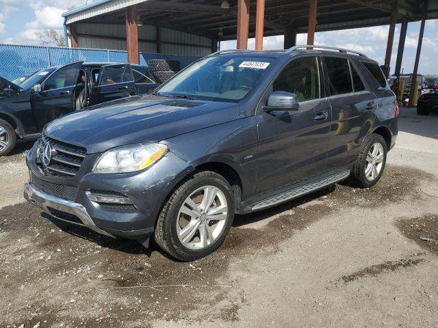 4JGDA5HBXCA066874 - 2012 MERCEDES-BENZ ML 350 4MATIC GRAY photo 1
