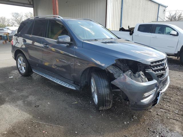 4JGDA5HBXCA066874 - 2012 MERCEDES-BENZ ML 350 4MATIC GRAY photo 4