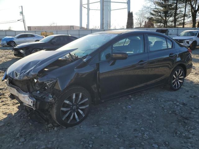 2HGFB2F91EH523523 - 2014 HONDA CIVIC EXL ყავისფერი ფოტო 1