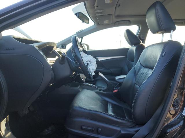 2HGFB2F91EH523523 - 2014 HONDA CIVIC EXL ყავისფერი ფოტო 7