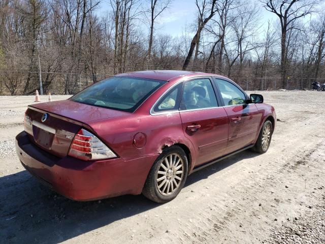 1MEFM43105G626378 - 2005 MERCURY MONTEGO PREMIER BURGUNDY photo 3