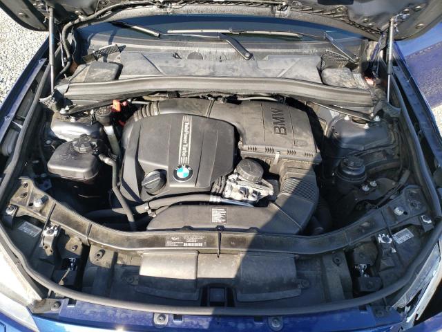 WBAVM5C53DVV89825 - 2013 BMW X1 XDRIVE35I BLUE photo 11