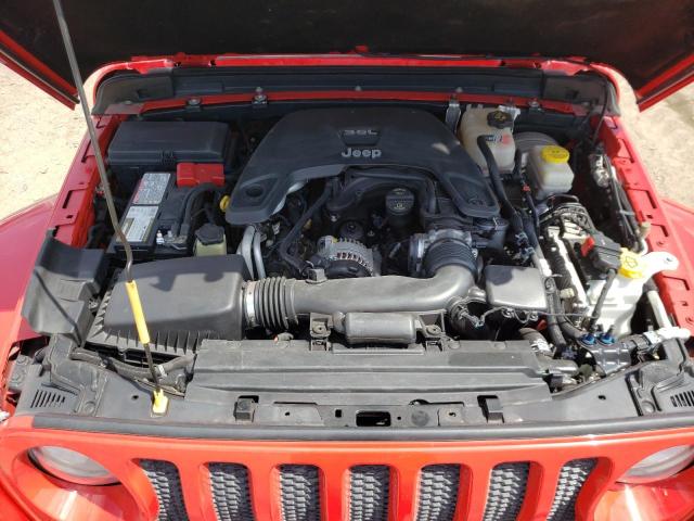1C4HJXDG9JW173756 - 2018 JEEP WRANGLER U SPORT წითელი ფოტო 12