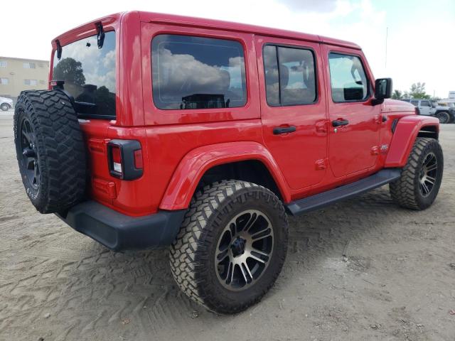1C4HJXDG9JW173756 - 2018 JEEP WRANGLER U SPORT წითელი ფოტო 3
