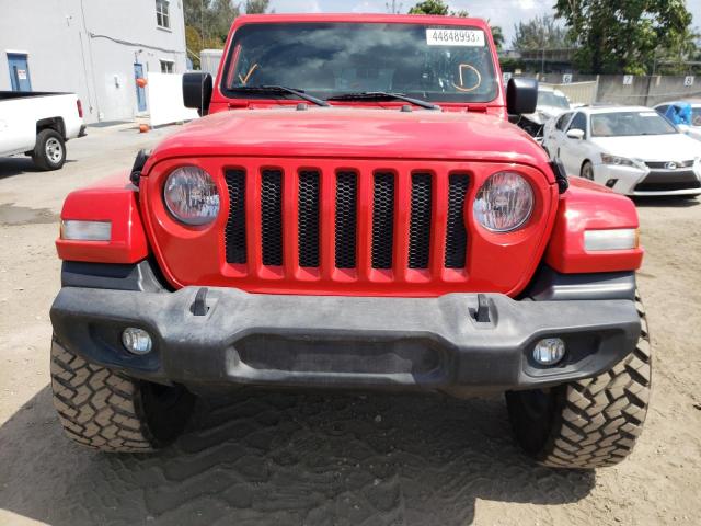 1C4HJXDG9JW173756 - 2018 JEEP WRANGLER U SPORT წითელი ფოტო 5