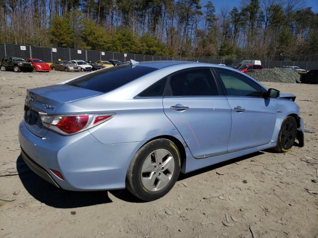 KMHEC4A46CA038011 - 2012 HYUNDAI SONATA HYBRID BLUE photo 3