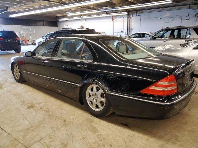 WDBNG70J12A297696 - 2002 MERCEDES-BENZ S 430 BLACK photo 2