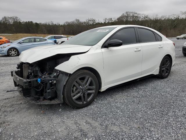 3KPF34AD6ME351261 - 2021 KIA FORTE GT LINE WHITE photo 1