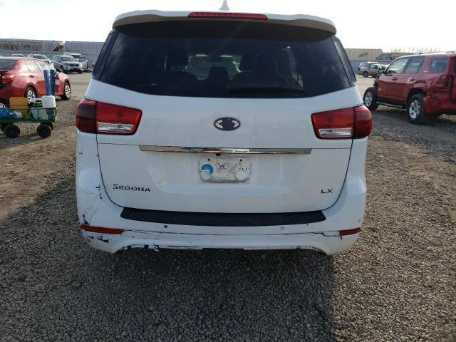 KNDMB5C18G6192773 - 2016 KIA SEDONA LX WHITE photo 6