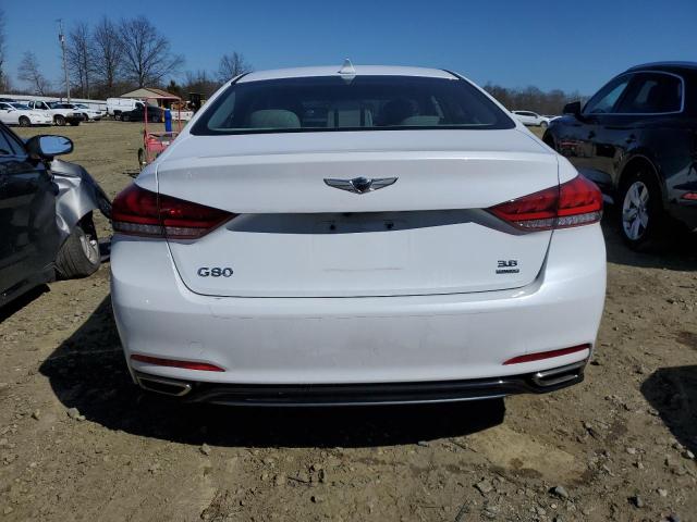 KMHGN4JE6JU250141 - 2018 GENESIS G80 BASE WHITE photo 6