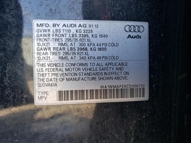 WA1WMAFE5CD006732 - 2012 AUDI Q7 PRESTIGE 黑色 照片 13