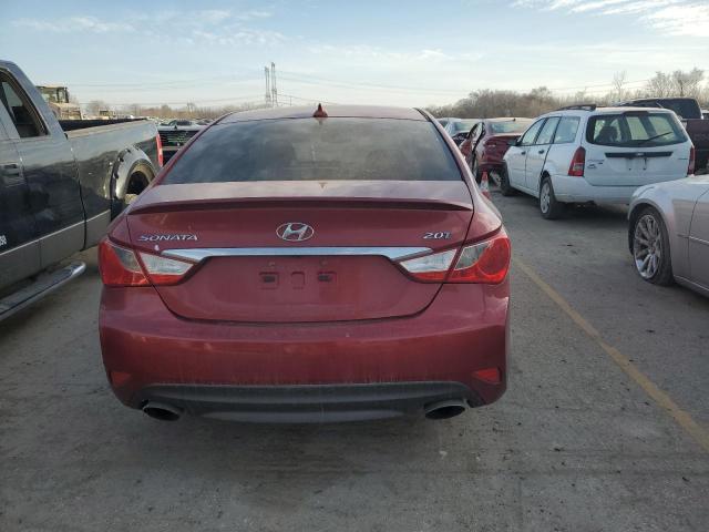 5NPEC4AB0EH857398 - 2014 HYUNDAI SONATA SE RED photo 6